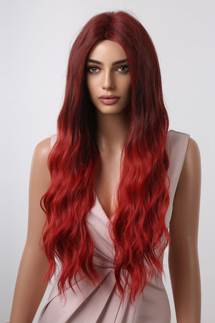 Gilded Strands™ Cherry Ombre Wave Wig — 27"