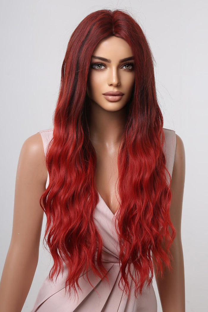 Gilded Strands™ Cherry Ombre Wave Wig — 27"