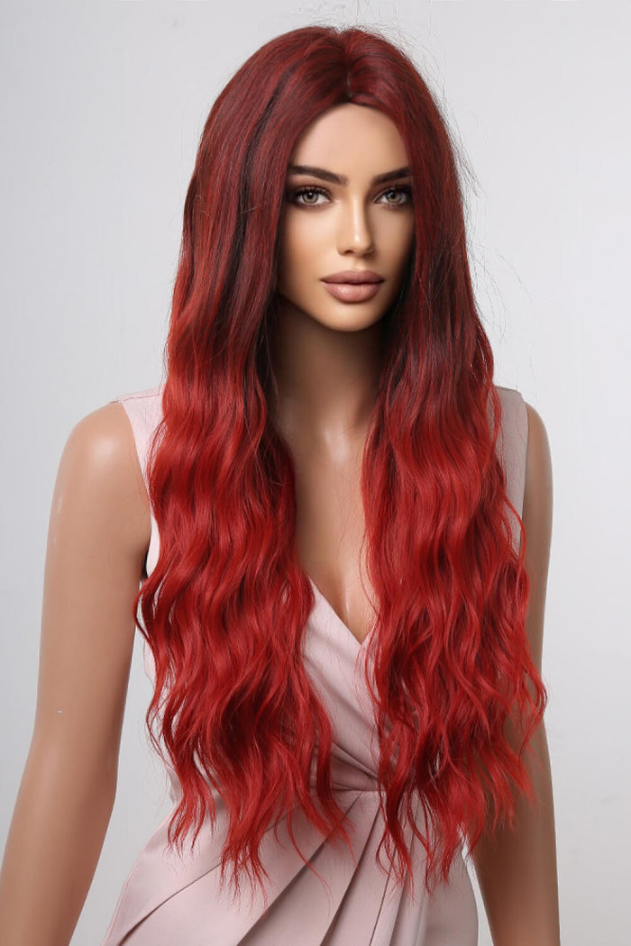 Gilded Strands™ Cherry Ombre Wave Wig — 27"