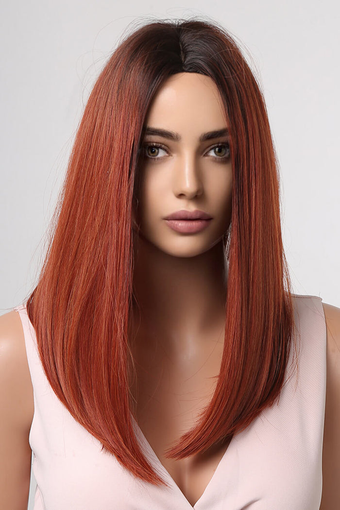 Gilded Strands™ Copper Luxe Straight Wig — 27"