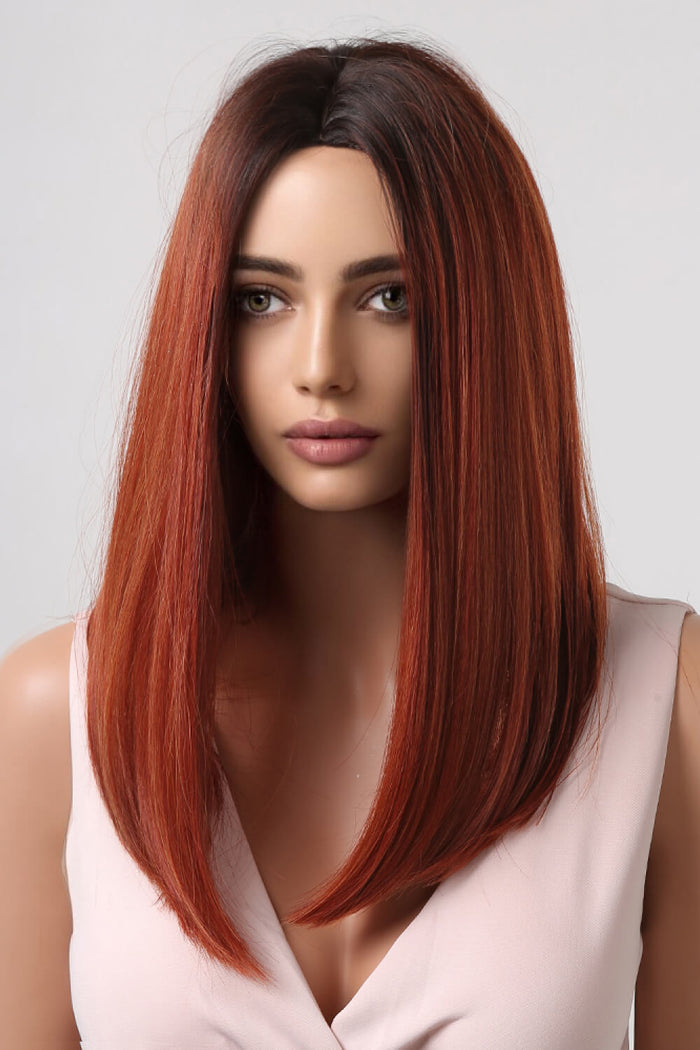 Gilded Strands™ Copper Luxe Straight Wig — 27"