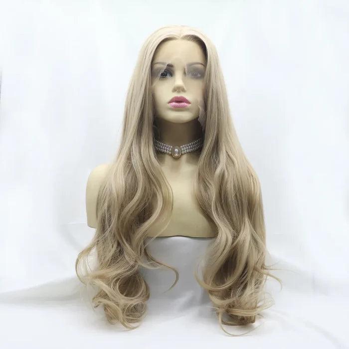 Gilded Strands™ Icy Blonde Wave Wig — 24"