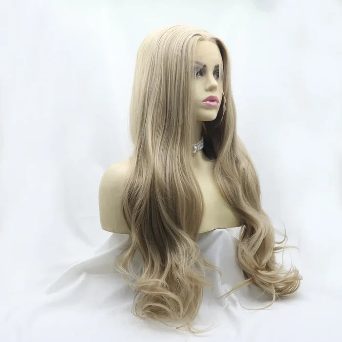 Gilded Strands™ Icy Blonde Wave Wig — 24"