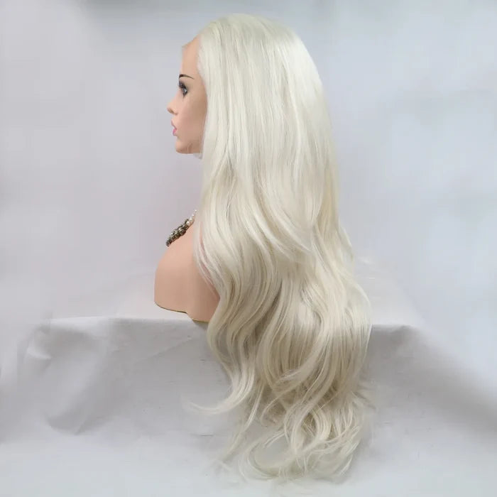 Gilded Strands™ Ivory Luxe Wave Wig — 24"