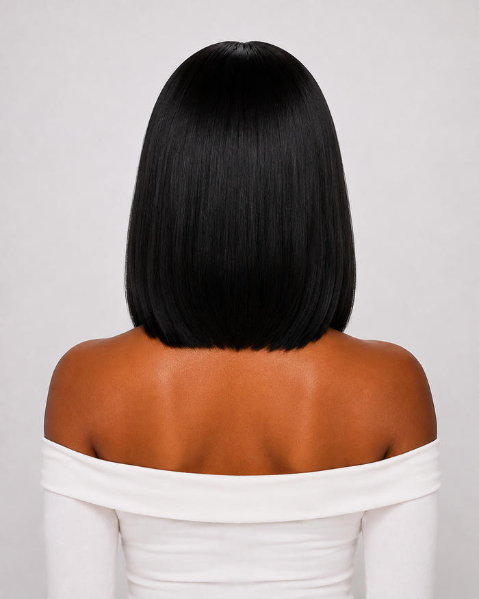 Gilded Strands™ Jet Straight Bob — 12"