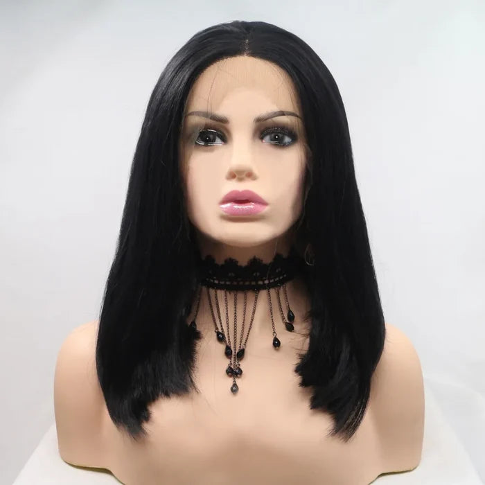 Gilded Strands™ Jet Straight Bob — 12"