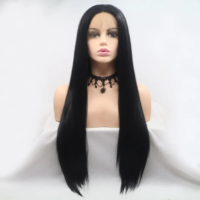 Gilded Strands™ Jet Straight Wig — 24"