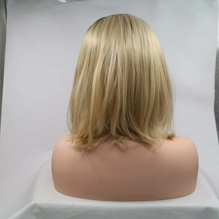 Gilded Strands™ Khaki Luxe Straight Bob — 12"