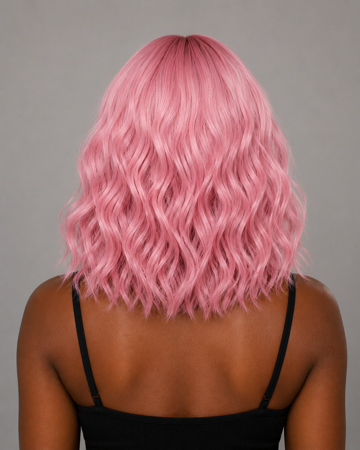 Gilded Strands™ Peach Blossom Wave Bob — 12"