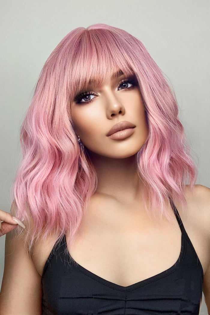 Gilded Strands™ Peach Blossom Wave Bob — 12"