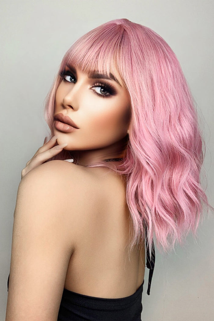 Gilded Strands™ Peach Blossom Wave Bob — 12"