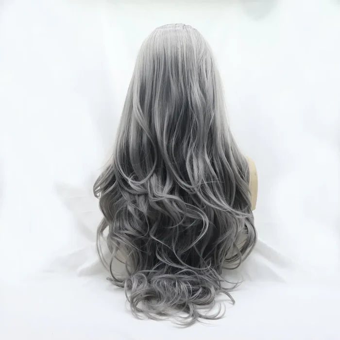 Gilded Strands™ Silver Mist Wave Wig — 24"