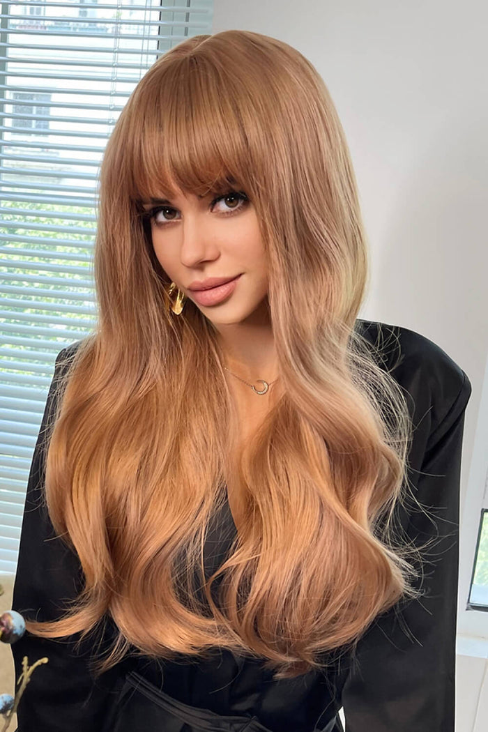Gilded Strands™ Strawberry Luxe Wave Wig — 26"
