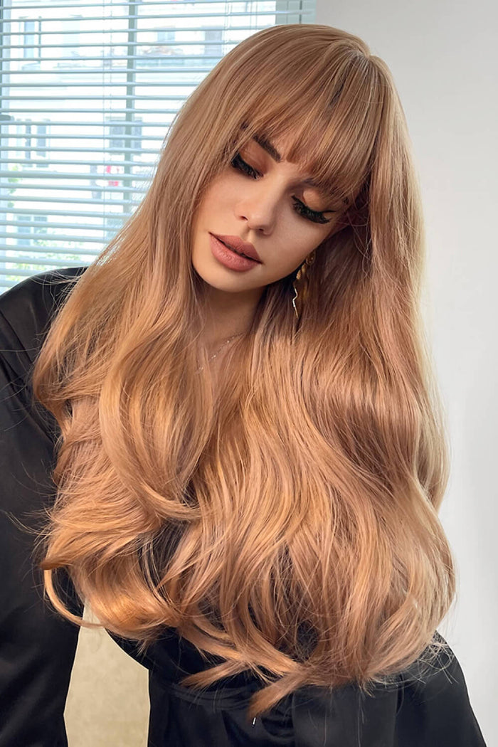 Gilded Strands™ Strawberry Luxe Wave Wig — 26"