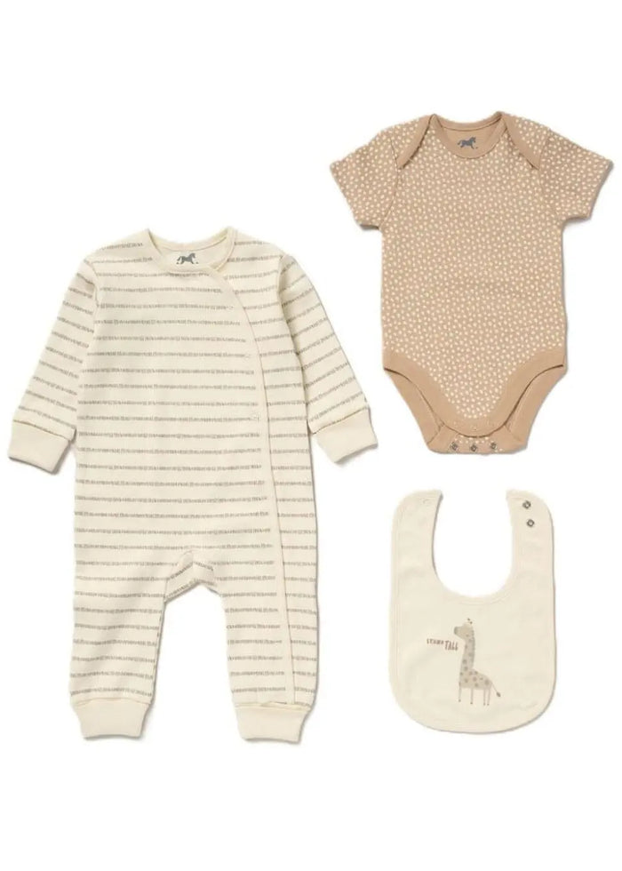 Giraffe 3 Piece Layette Set Set Rock a Bye Baby