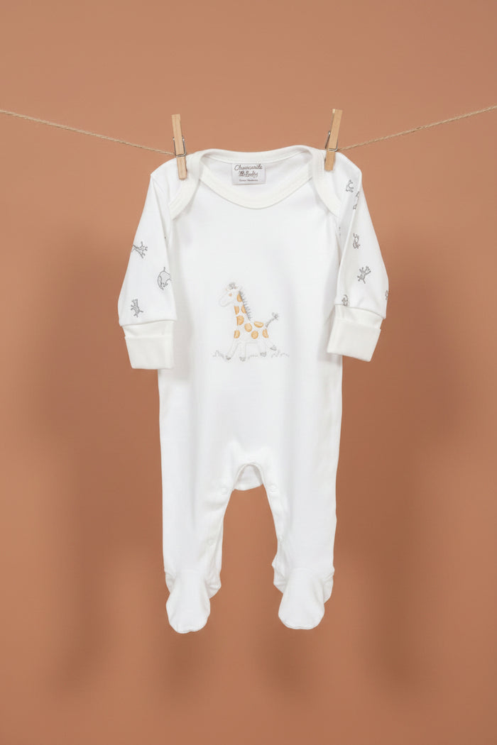 Giraffe Sleepsuit Sleepsuit / Babygrow Chamomile Baby