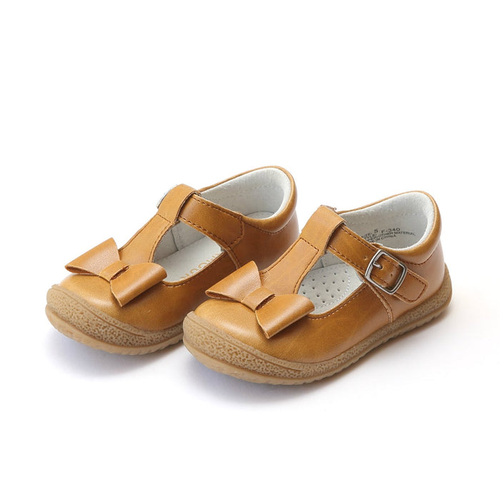 Gold Emma T-Strap Bow Mary Jane (SALE)
