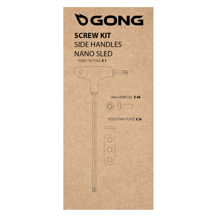 GONG | Kit complet de poignées à vis pour Nano Sled