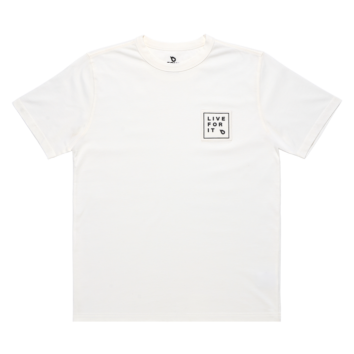 GONG | T-Shirt Live For It Patch Unisexe Coton Biologique