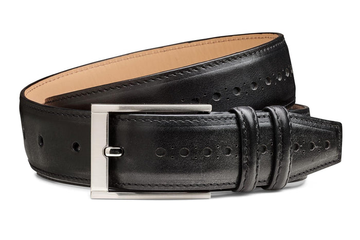 Moral Code Gordon Belt -Black Leather-39 #color_black-leather