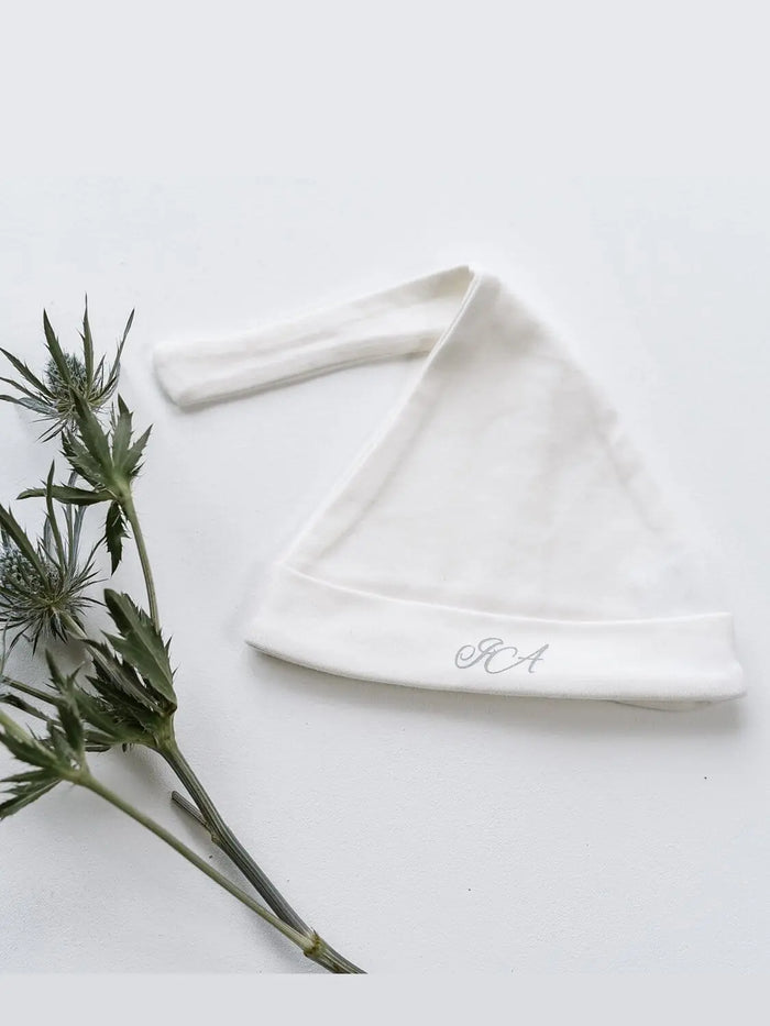 GOTS Certified Cotton Knotted Hat - Cream Hat Isaac Anthony