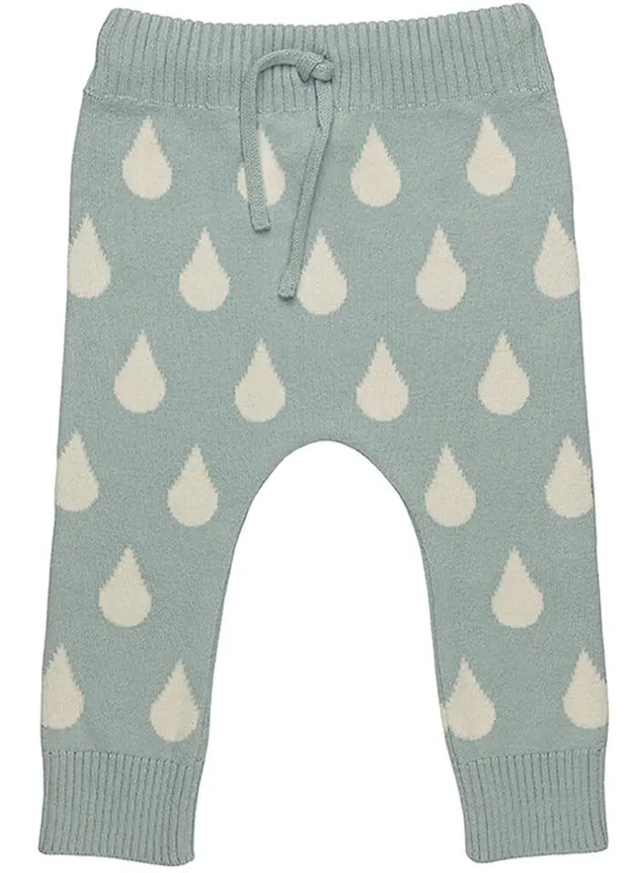 GOTS Certified Organic Knitted Big Drop Trousers Trousers / Leggings Huggee