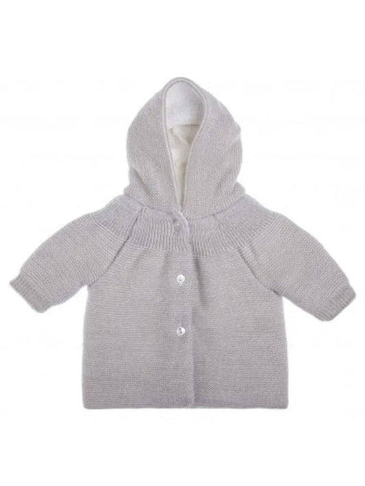 Grey Knitted Baby Jacket Cardigan / Jacket La Manufacture de Layette