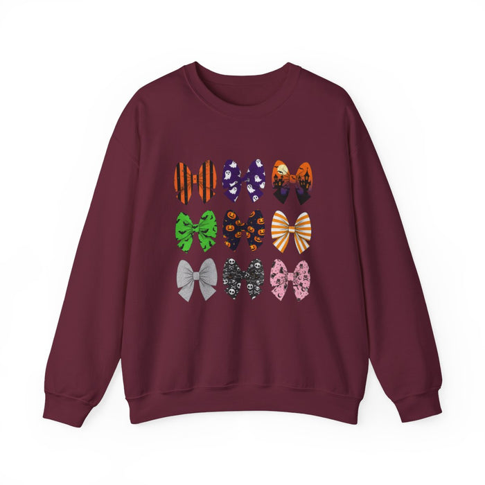 Halloween Bow Pattern Sweatshirt - funny sweatshirt by Cheeky Business