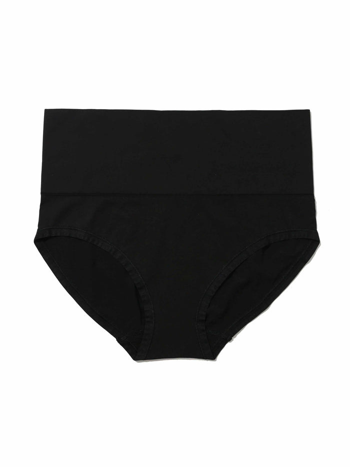 Black HANKY PANKY BODY™ High Rise Boyshort - Flat Lay Front View | Hanky Panky