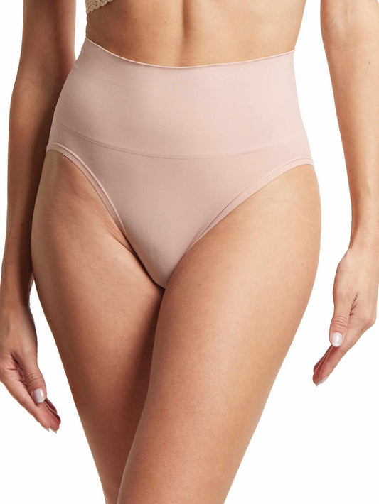 HANKY PANKY BODY™ French Brief Inner Peace Beige - Front On-Model, High Rise Smoothing Panty | Hanky Panky