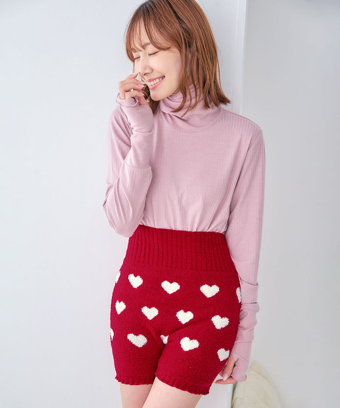 Heart Knit Pants Belly Warmer