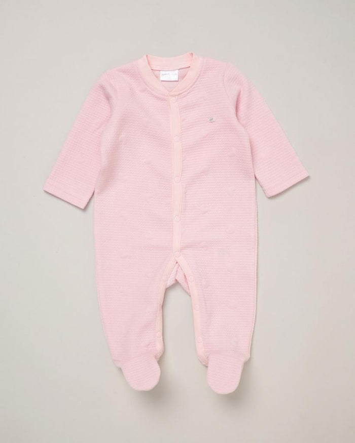 Heart Textured Layette Set Set Rock a Bye Baby