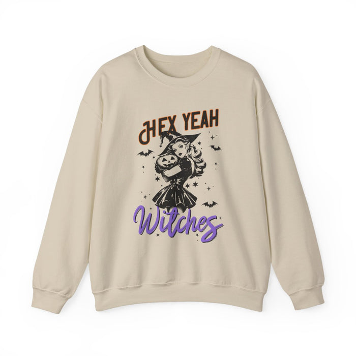 Hex Yeah Witches Halloween Sweatshirt - funny sweatshirt by Cheeky Business