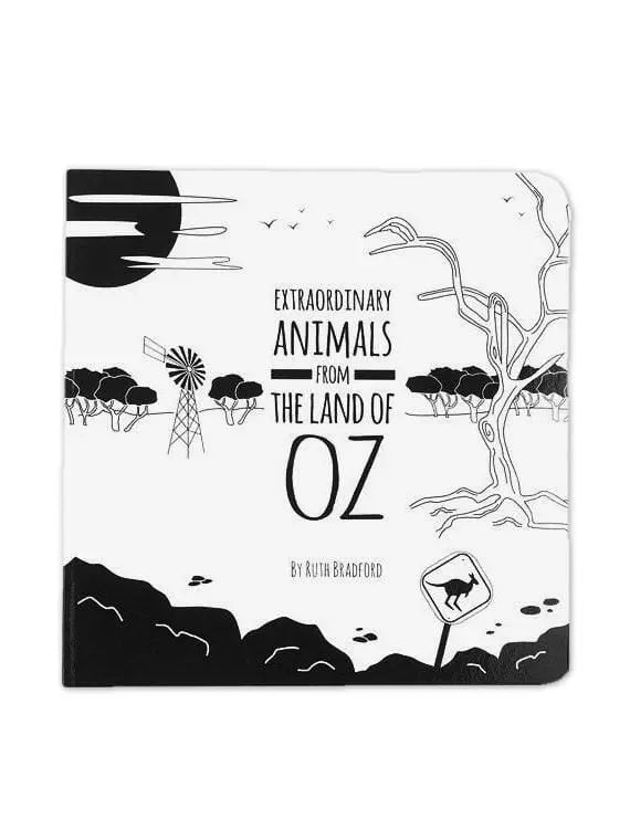 High Contrast Baby Book - Australian Animals Book The Little Black & White Book Project