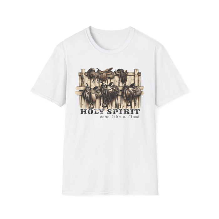 Holy Spirit Come Like a Flood T-Shirt - funny t-shirt by Cheeky Business