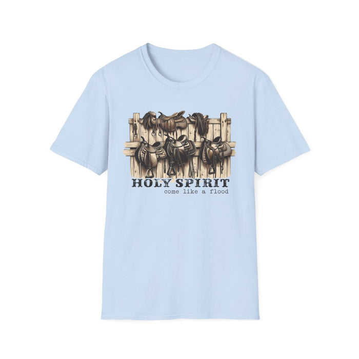 Holy Spirit Come Like a Flood T-Shirt - funny t-shirt by Cheeky Business
