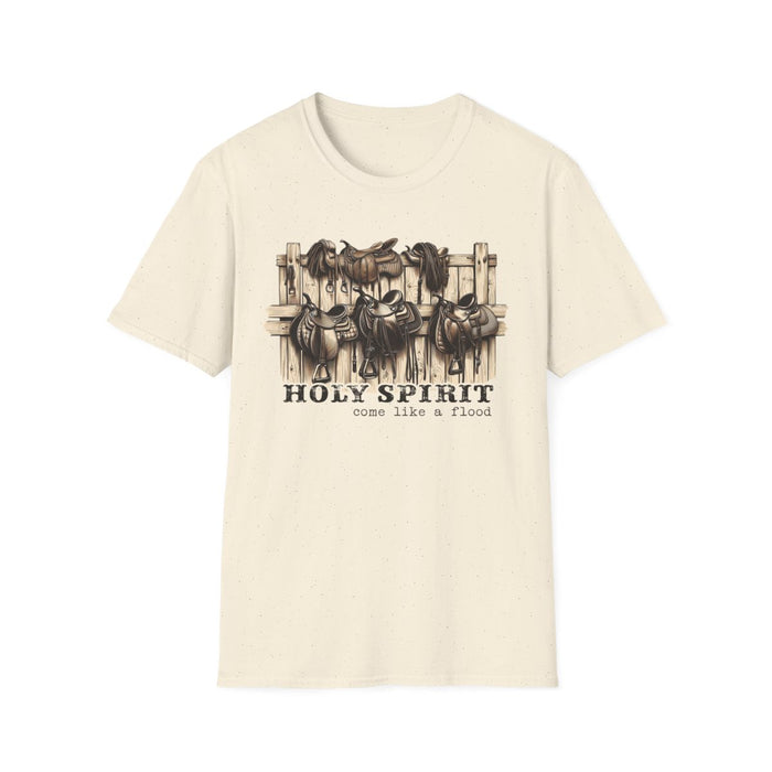 Holy Spirit Come Like a Flood T-Shirt - funny t-shirt by Cheeky Business
