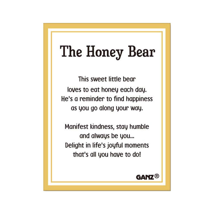 Honey Bear & Bee Charm - card
