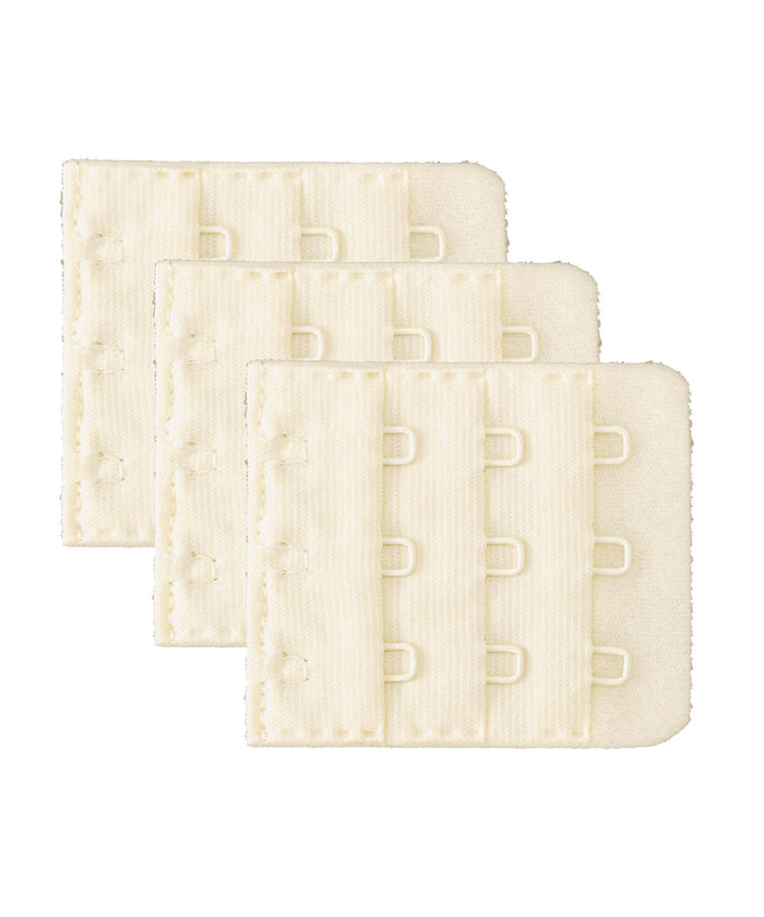 Hook-and-Eye Bra Extenders - 3 Hooks x 3 Rows 45mm