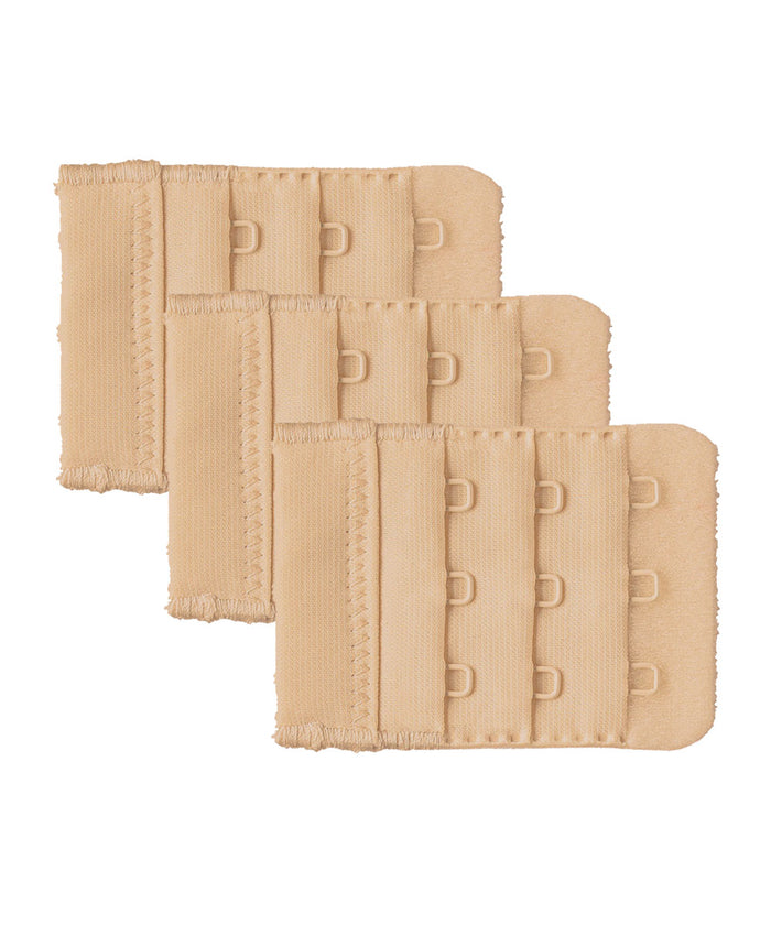 Hook-and-Eye Bra Extenders - 3 Hooks x 3 Rows 45mm