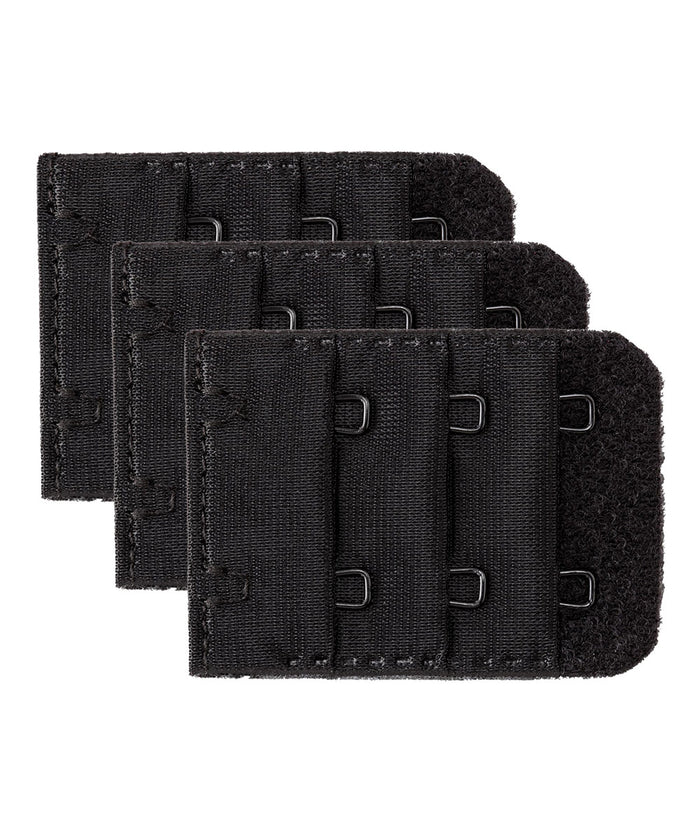 Hook-and-Eye Bra Extenders — 2 Hooks × 3 Rows (38mm)