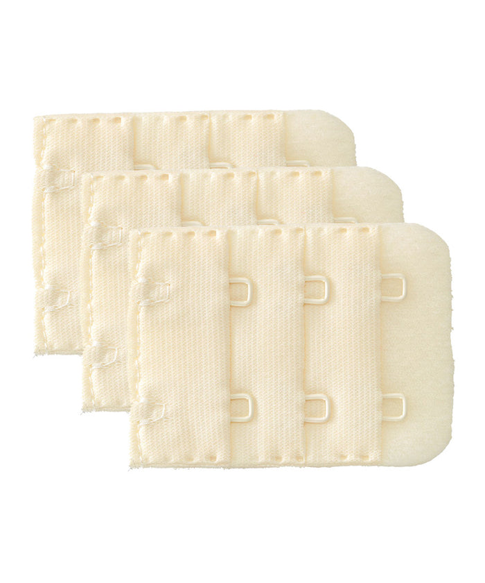 Hook-and-Eye Bra Extenders — 2 Hooks × 3 Rows (38mm)