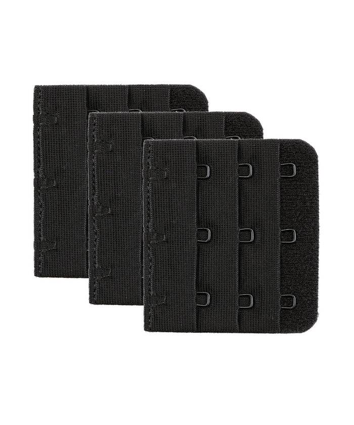 Hook-and-Eye Bra Extenders — 3 Hooks × 3 Rows (57mm)