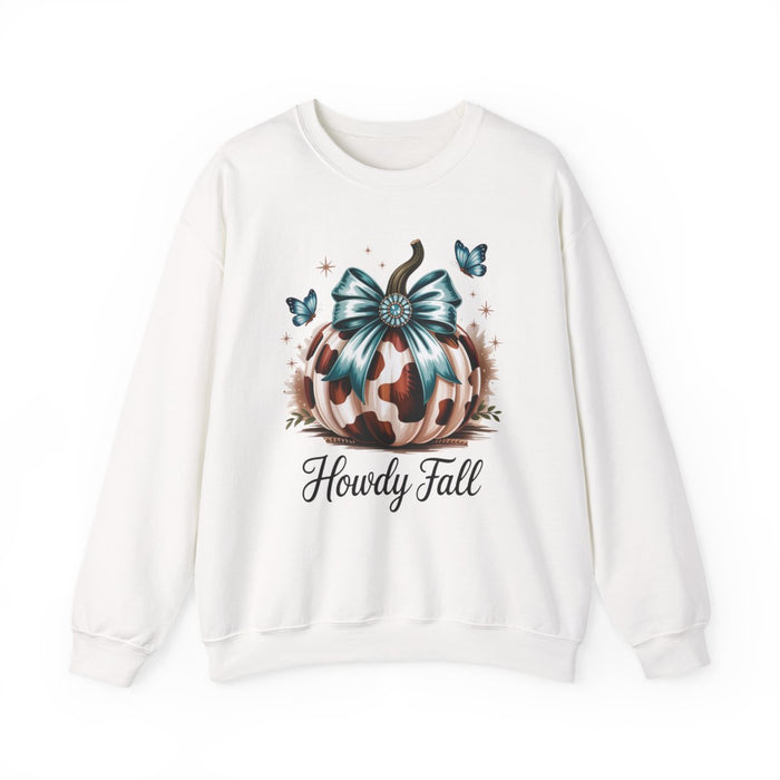 Howdy Fall Western Pumpkin Sweatshirt - funny sweatshirt by Cheeky Business