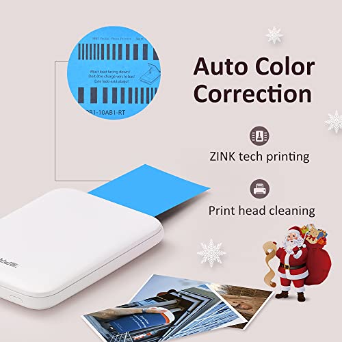 HPRT MT53 photo paper 2X3', Compatible with all Zink photo printers, Sticker white paper