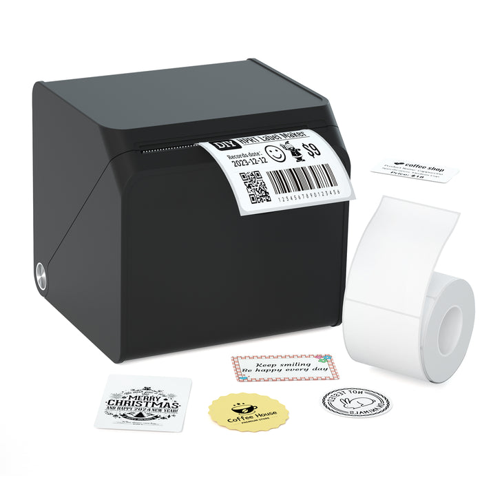 HPRT T260LR  Bluetooth Portable Thermal Label Maker with 1 Roll Sticker Paper