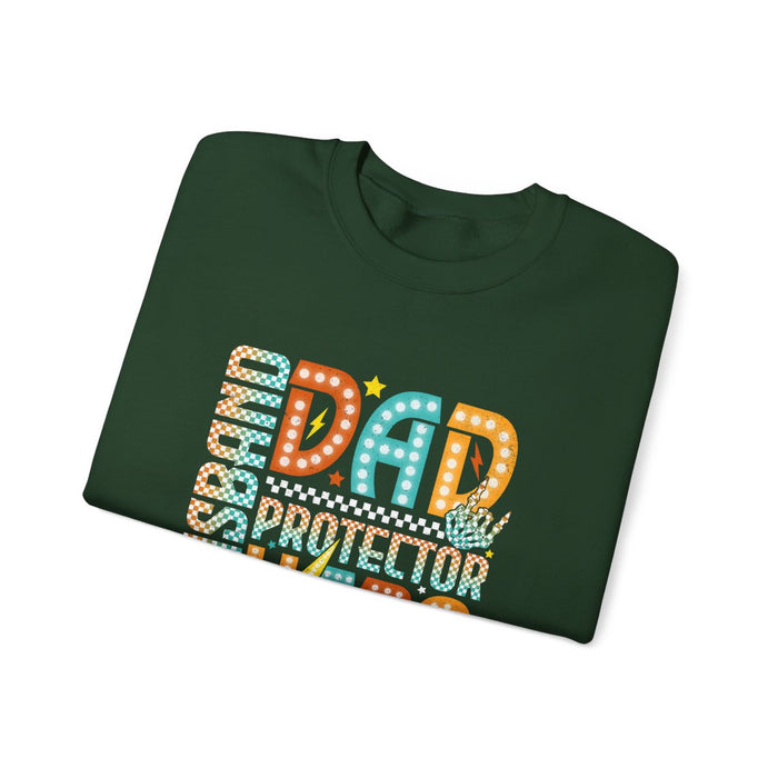 Husband Dad Protector Hero Sweatshirt - funny sweatshirt by Cheeky Business