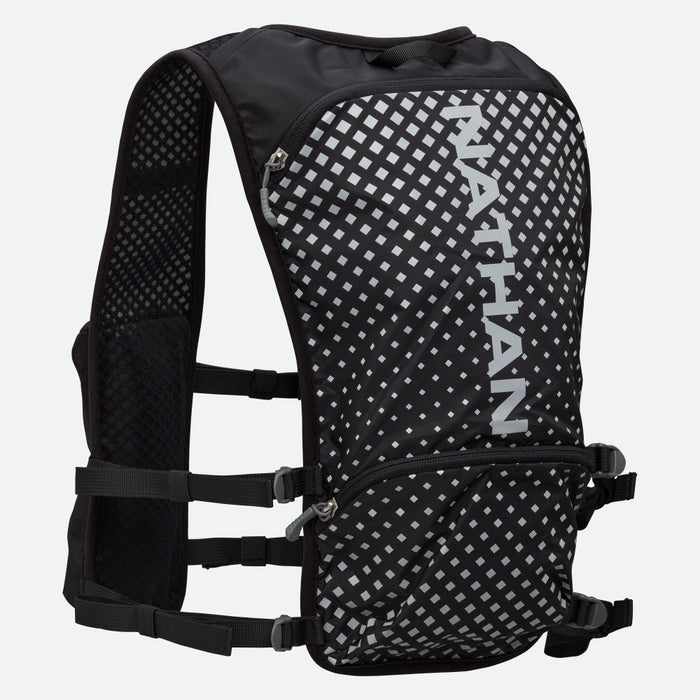 color:Black/Geo Print||view:sku image back||seo:Nathan Hypernight QuickStart 2.0 4 Liter Hydration Pack - Black/Geo Print - Hero