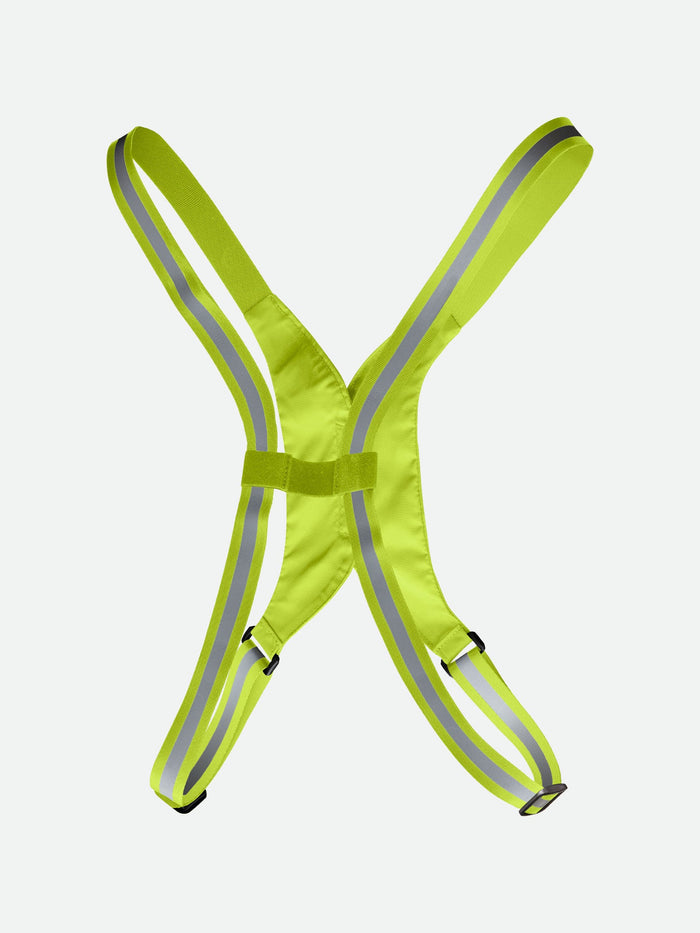 color:Safety Yellow||seo:Nathan HyperNight Reflective Vest Lite – Safety Yellow – Back View