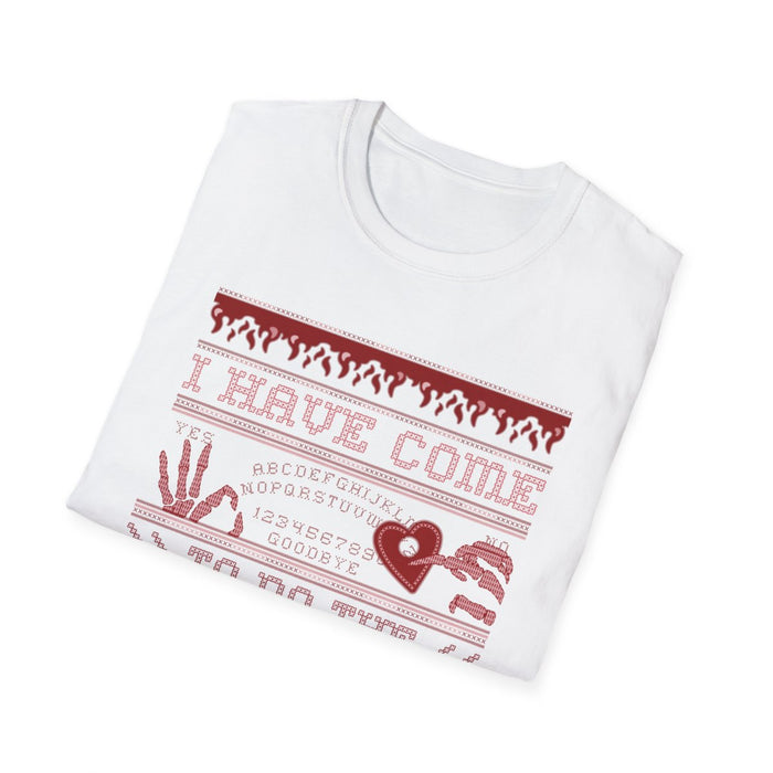 I Have Come to Do the Devil’s Work Halloween T-Shirt - funny t-shirt by Cheeky Business
